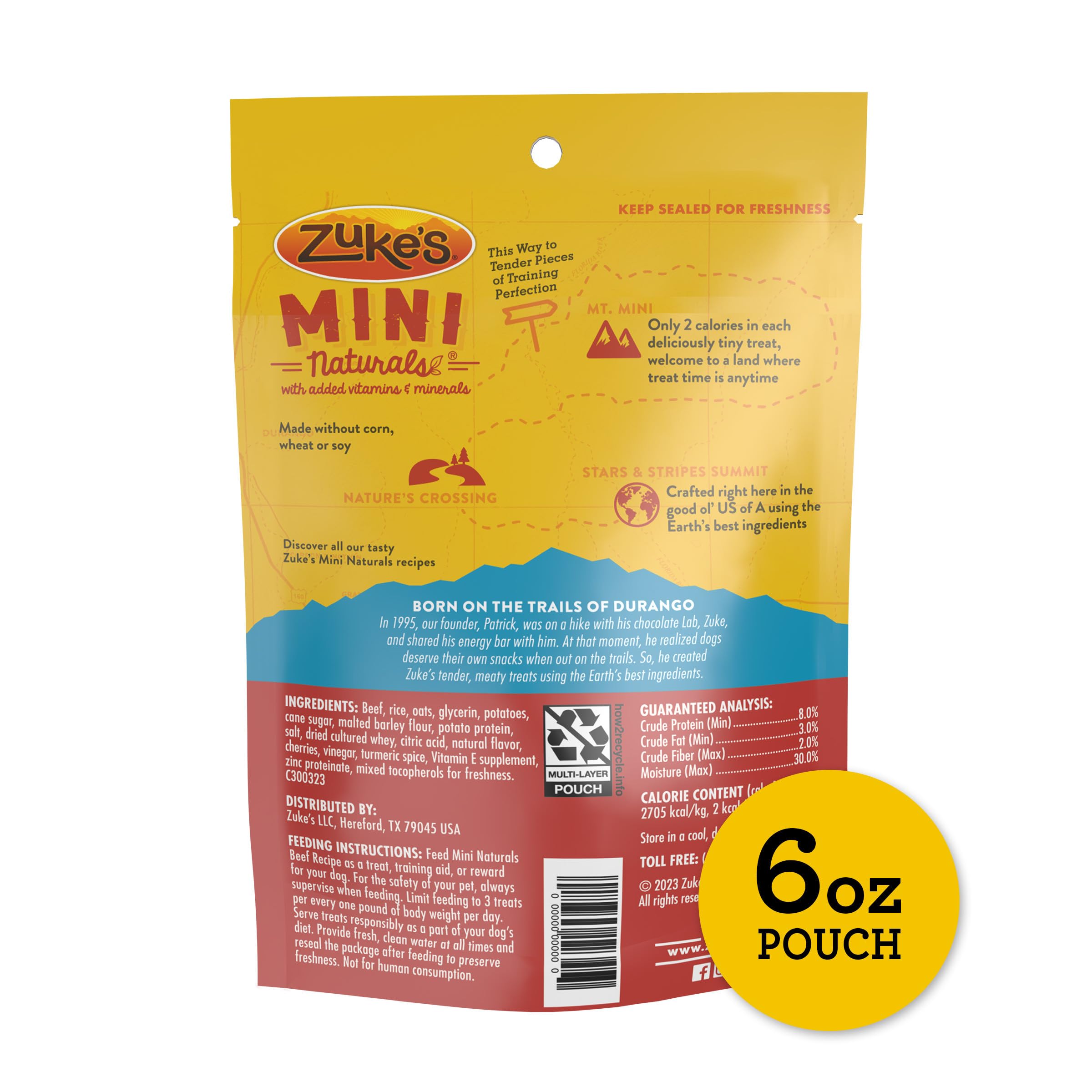 Zuke's Mini Naturals para perros de todas las tallas, entrenamiento y juego.