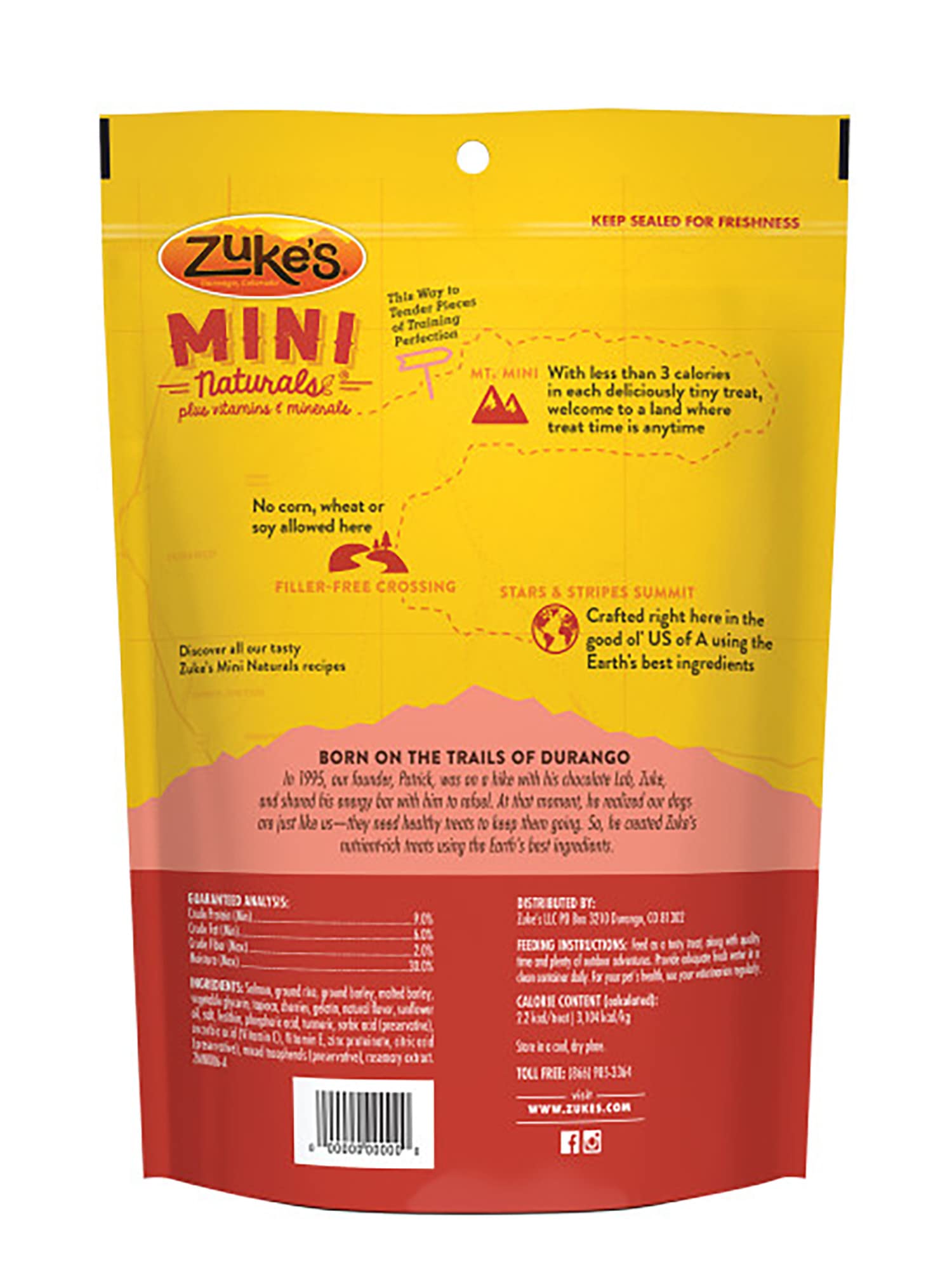 Textura suave y masticable de Zuke's Salmón para perros.