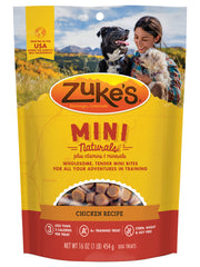 Zuke's Mini Naturals, textura suave, ideal para recompensas durante el entrenamiento