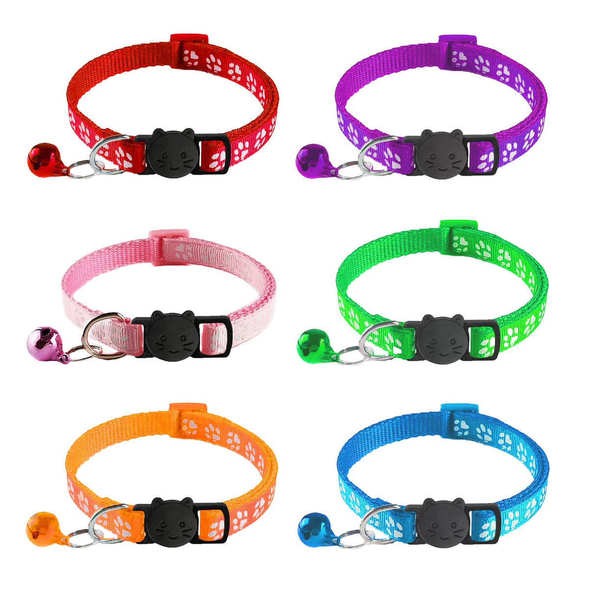 Collar zulinlong para gato con cascabel suave para seguimiento discreto