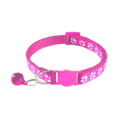 Collar Zulinlong reflectante rosa, mayor visibilidad nocturna para la seguridad.