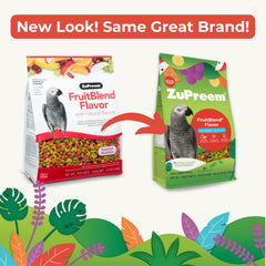 ZuPreem FruitBlend: loro-comiendo-pellets, prueba de palatabilidad y dieta diaria