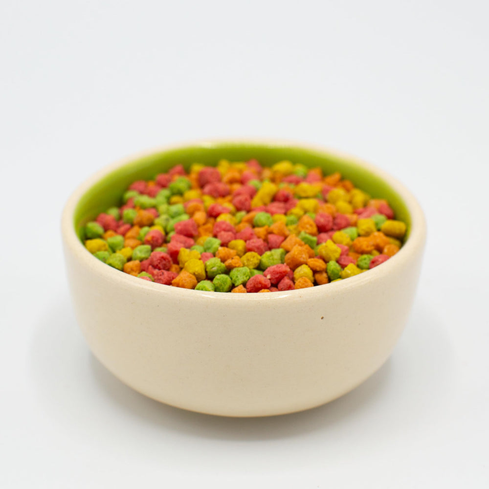 ZuPreem FruitBlend mezcla colorida facilita la alimentación diaria