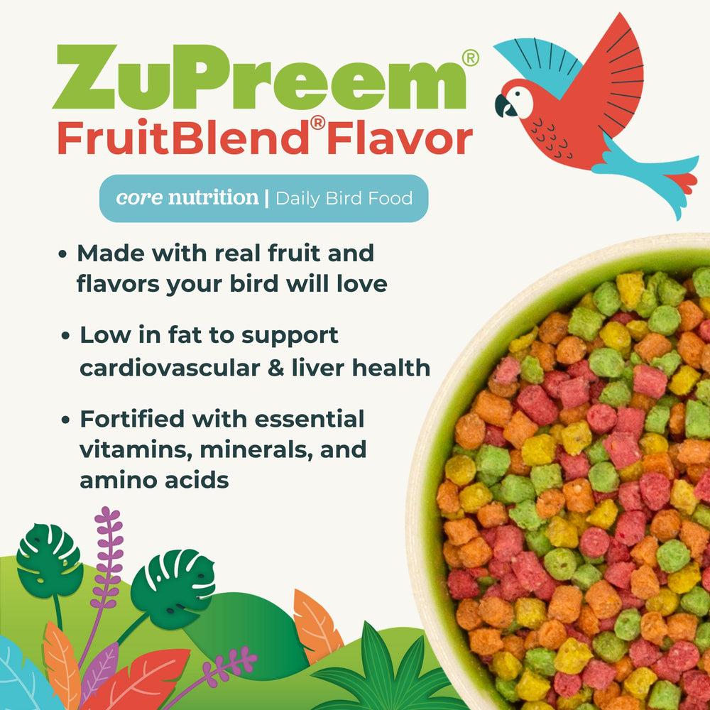ZuPreem FruitBlend nutricion-equilibrada para pico y plumaje saludables