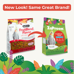 ZuPreem FruitBlend pellets-fruta-manzana, variedad diaria para plumaje brillante.