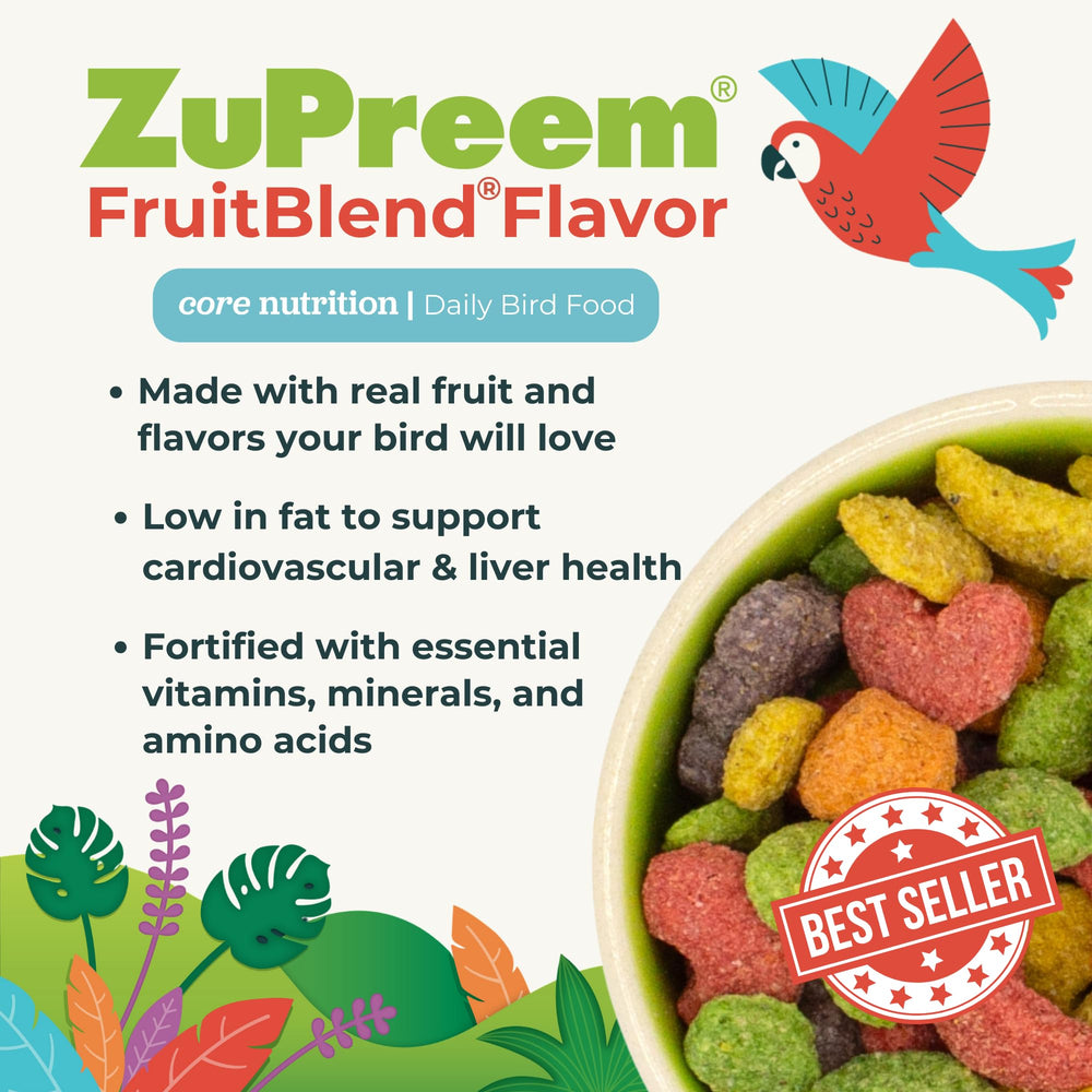 ZuPreem FruitBlend: sabores-fruta-reales deleitan el paladar y facilitan la ingesta
