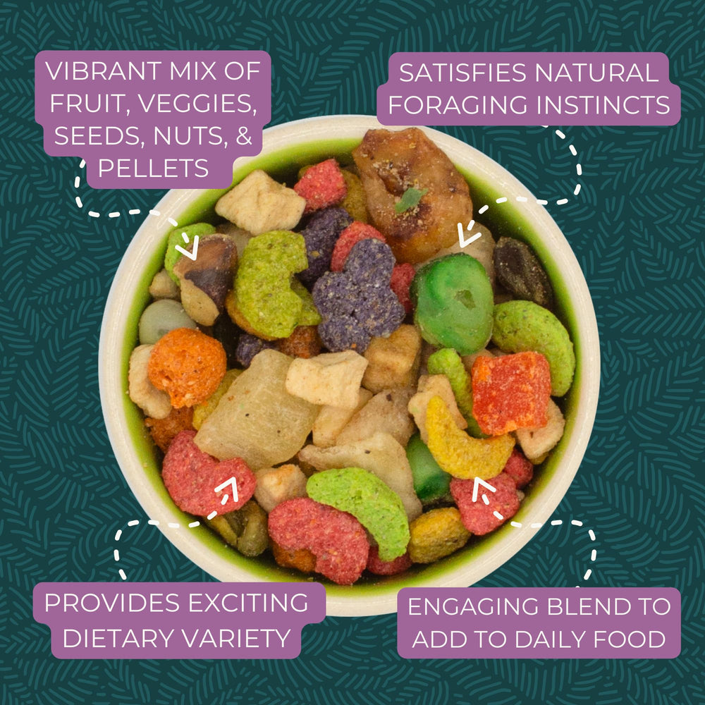 ZuPreem Pure Fun dieta equilibrada para aves grandes con variedad semanal