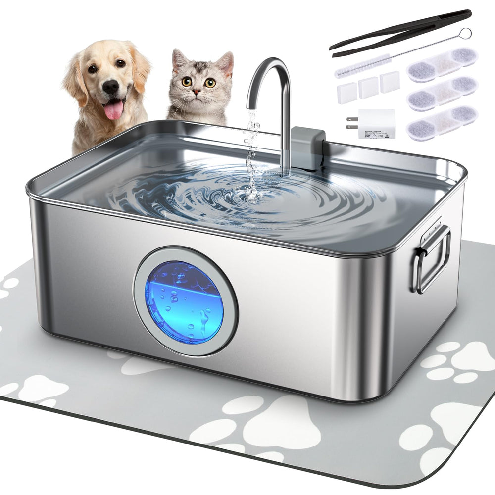Bebedero Zuqqony 12L para múltiples mascotas y menos rellenados