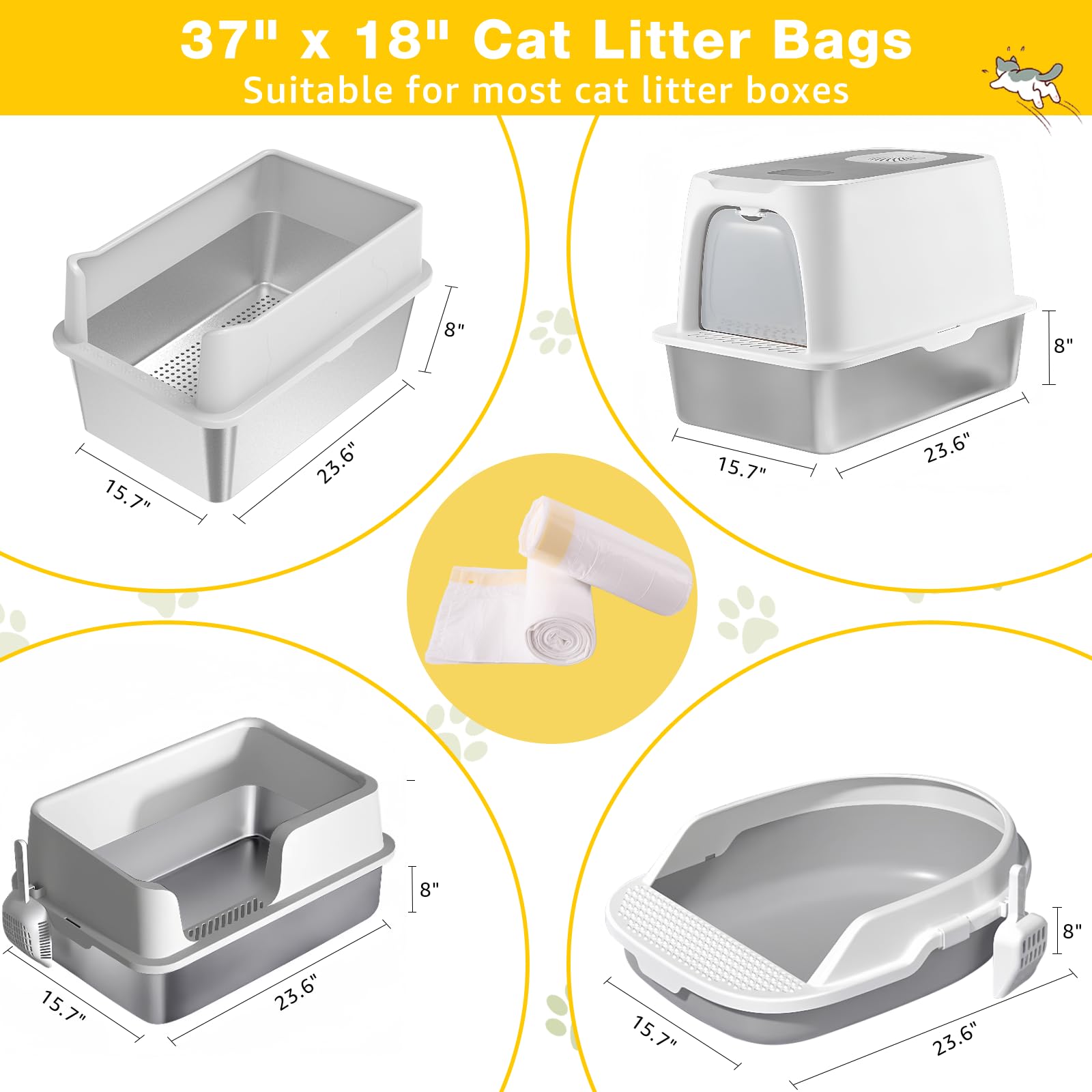 Zuqqony-packs-20-bolsas-arenero-xl: paquete de 20 bolsas listas para usar.