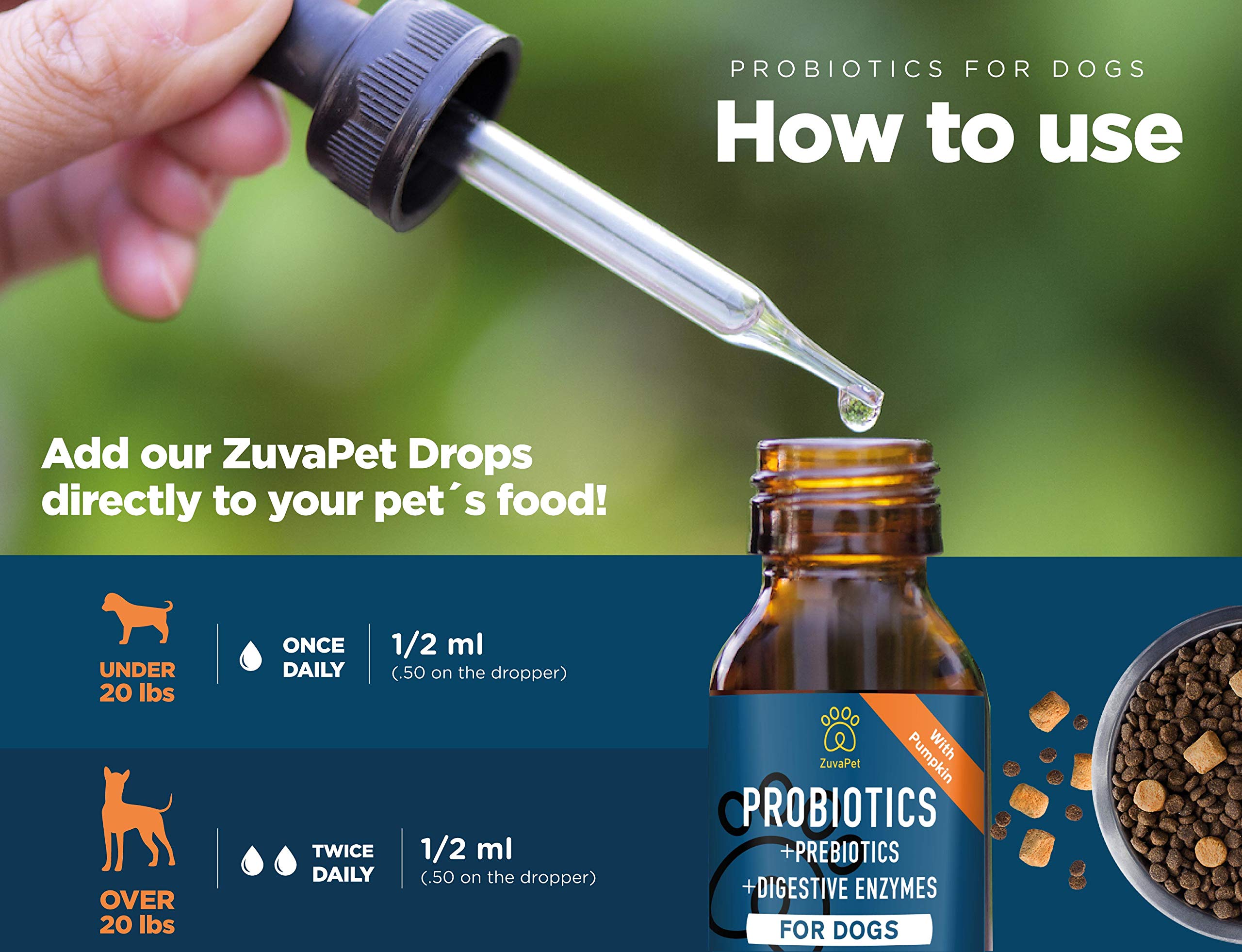 ZuvaPet probióticos para perros: pelaje brillante por intestino sano