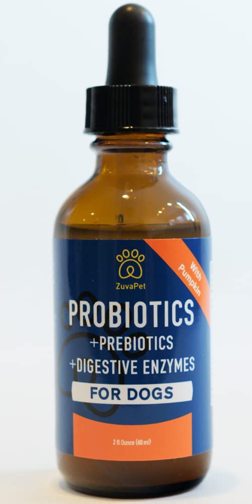 ZuvaPet probióticos para perros: prebióticos y probióticos para soporte digestivo
