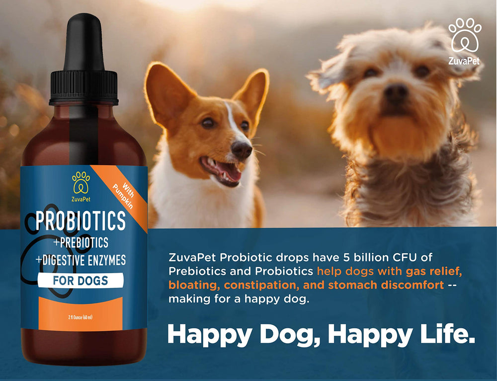 ZuvaPet probióticos para perros: sabor suave para facilitar la administración