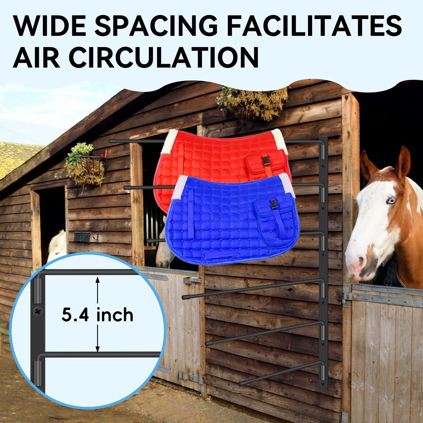 Zwinz: brazos extra largos permiten colgar cobertores y accesorios.