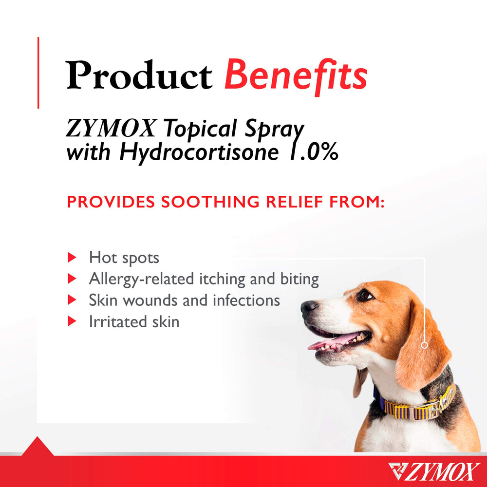 Envase ergonómico de Zymox para aplicación suave y cómoda.