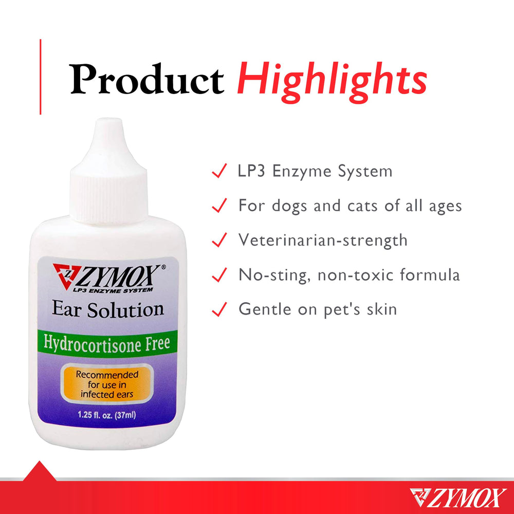 Zymox Otic, aplicación en la oreja de un gato para cuidado suave