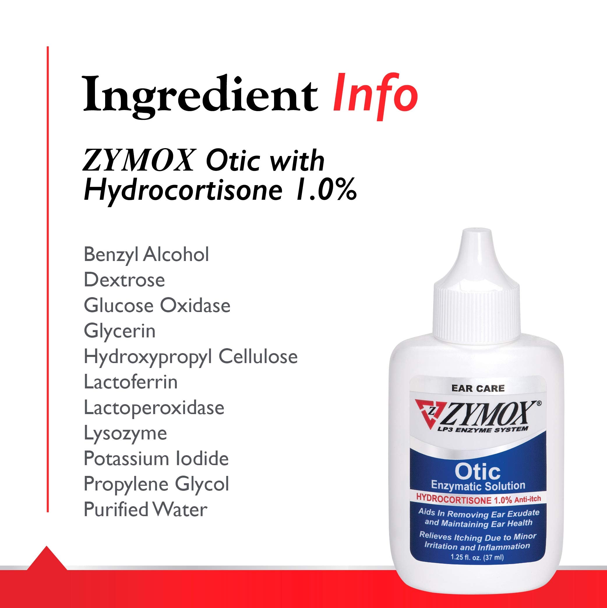Zymox Otic: mano aplicando en oreja, uso casero sencillo