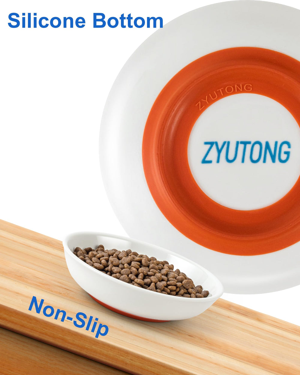 Base de silicona antideslizante de Zyutong mantiene estable el plato.