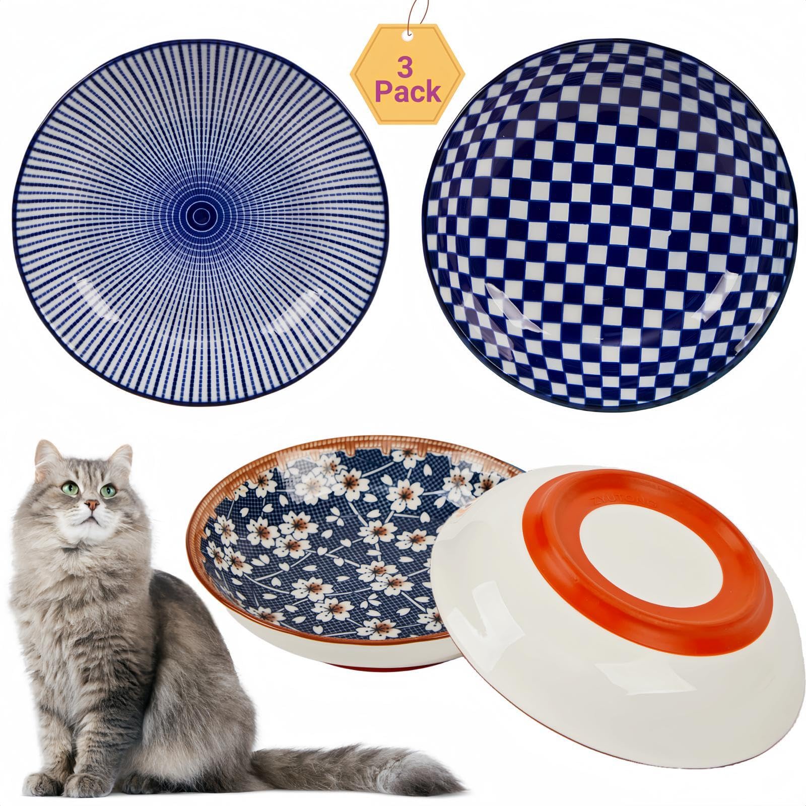 ZYUTONG: juego de cuencos para gatos antideslizantes y estables