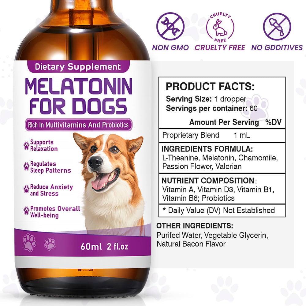 ZZTRMY Melatonina para Perros - fórmula vegetal sin químicos nocivos